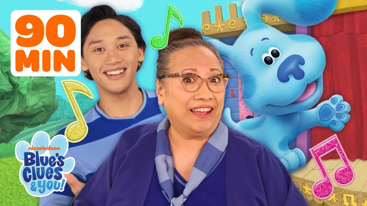 Blue and Josh Play Games and Sing-Along with Lola! 🎵 | 90 Minute Compilation | Blue's Clues & You!