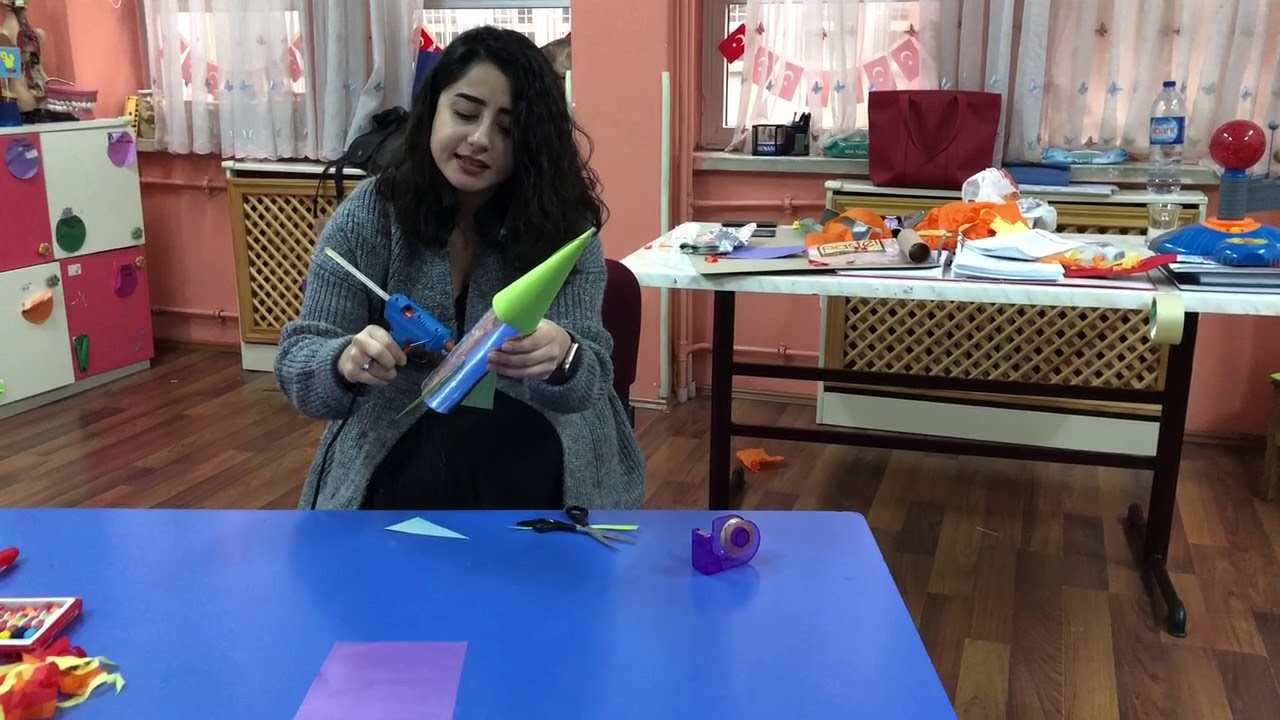 Çocuklarla Sınıfta Roket Sanat Etkinliği Okul Öncesi