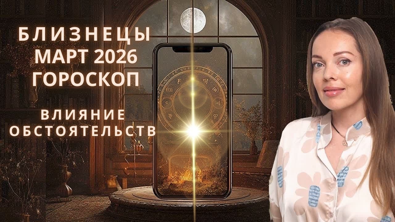 Близнецы - гороскоп на март 2026 года. Влияние обстоятельств