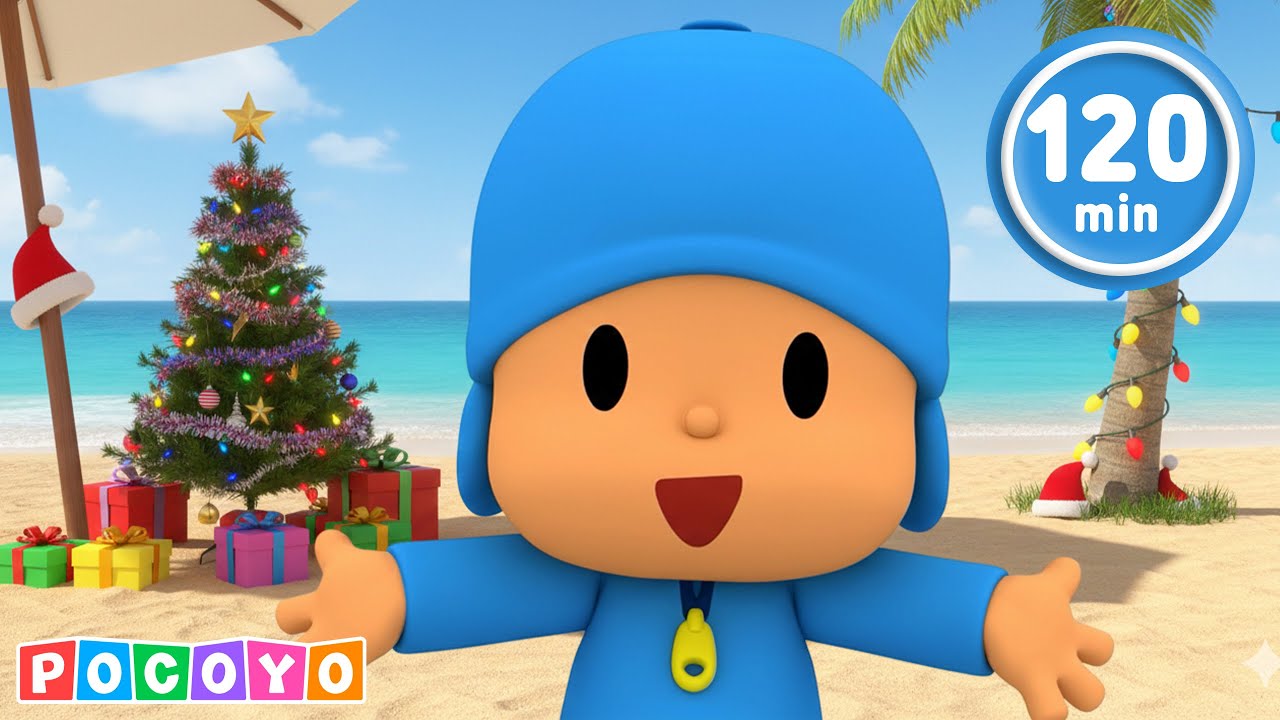 🏝️ O Natal do Pocoyo na PRAIA! Vamos relaxar neste feriado! | Pocoyo 🇧🇷 Português Brasil