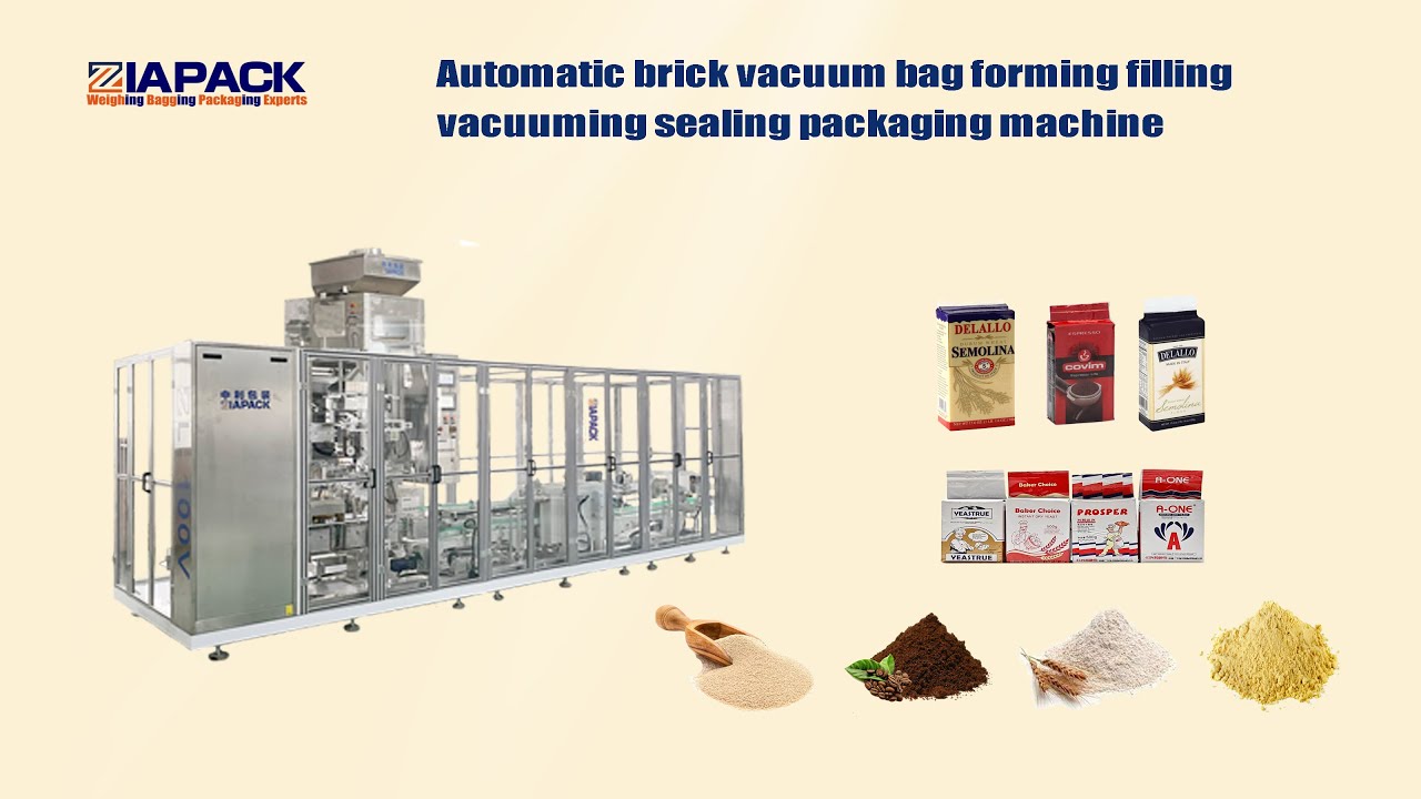 Automatic 500gram dry yeast weighing filling vacuuming packaging machine