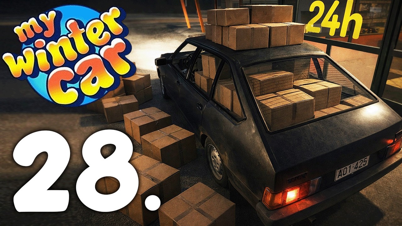 Nuevo CARGAMENTO GIGANTESCO de PIEZAS para el CORRIS RIVETT #28 - My Winter Car GAMEPLAY ESPAÑOL