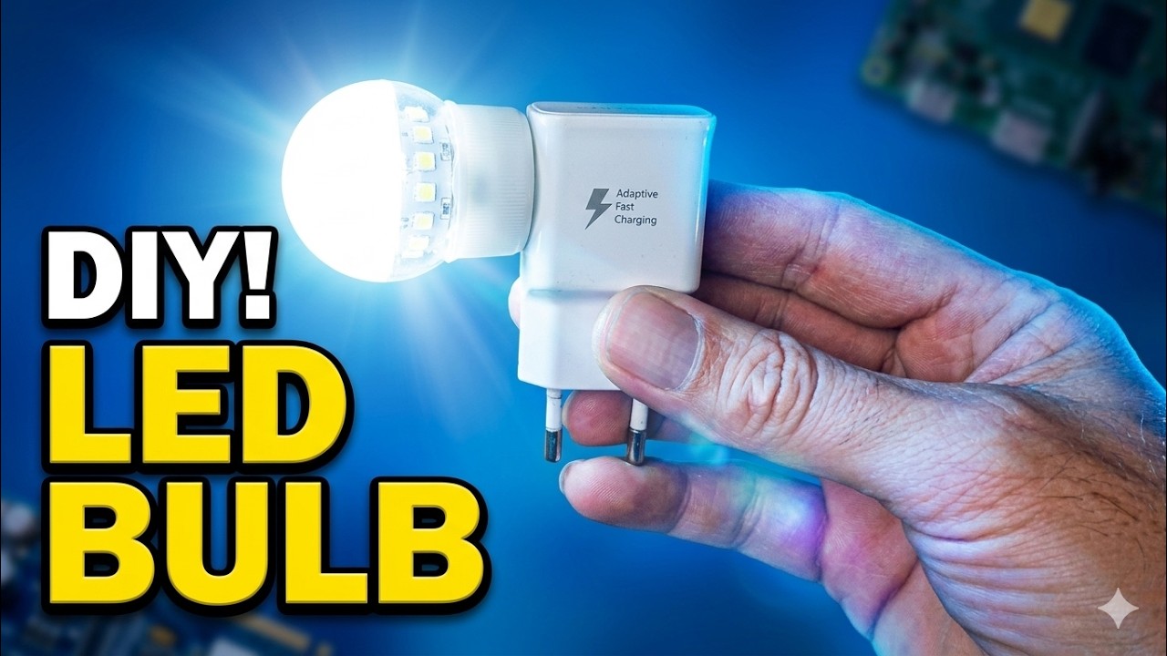 Make a USB LED Lamp at Home (Super Easy DIY Project)