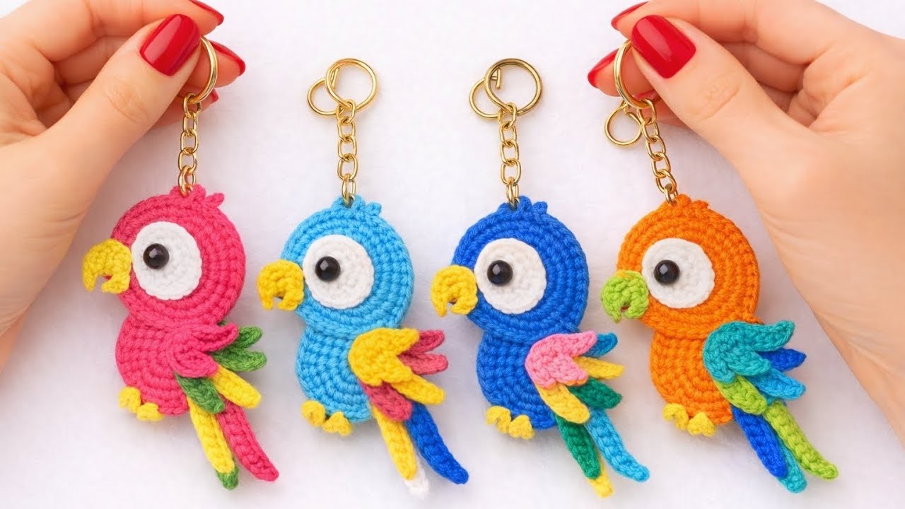 How To Crochet For Beginners😱!? Cutest Keychain, gift, Decoration