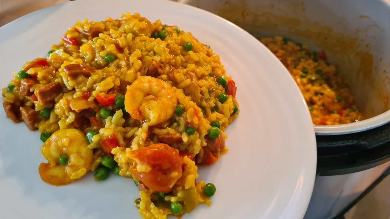 Spanish paella Ninja foodi recipe
