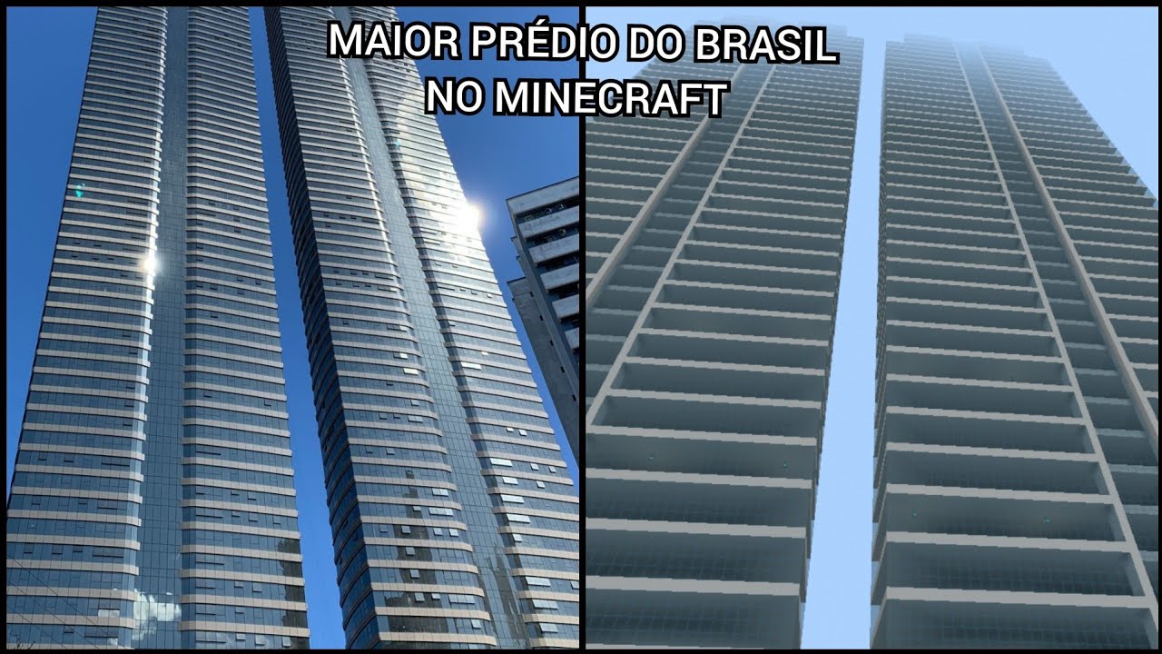 FIZ O MAIOR PR&Eacute;DIO DO BRASIL NO MINECRAFT