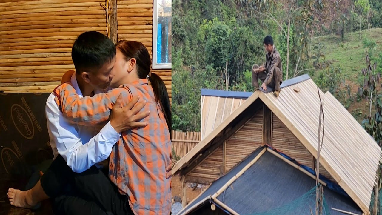 Jack and Trieu Ly built a wooden house in the middle of the natural forest from start to finish.