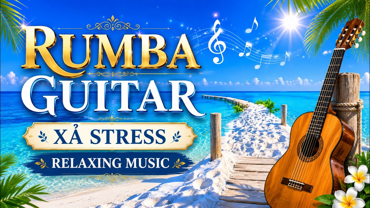 Nhạc Guitar Rumba kh&ocirc;ng lời c&agrave; ph&ecirc; giai điệu hay gi&uacute;p bạn xả stress x&oacute;a tan &acirc;u lo.