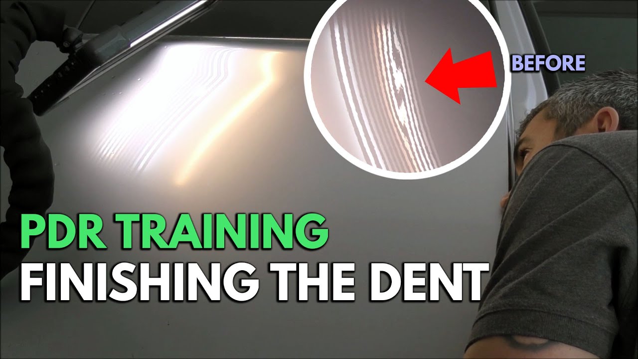 How to get a Super Clean Finish with Paintless Dent Repair | Finishing The Dent | PDR Training