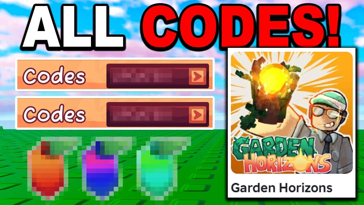 ВСЕ РАБОЧИЕ КОДЫ!! в Garden Horizons ROBLOX