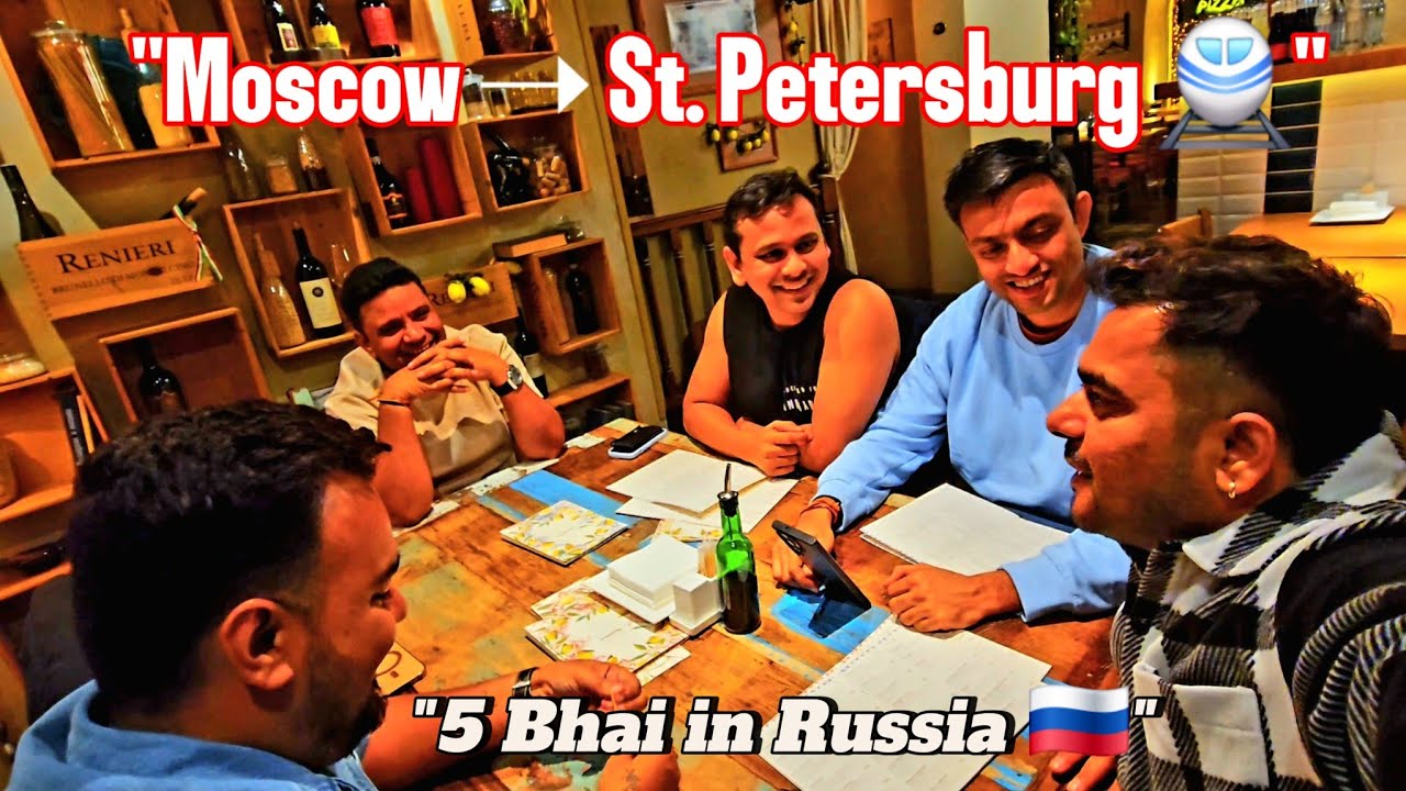 Moscow to St. Petersburg by Train | 5 Brothers’ Russian Adventure 🇷🇺