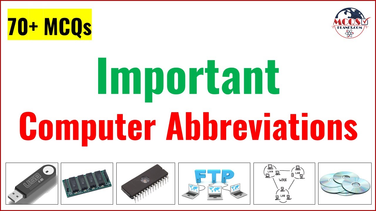 Important Computer Abbreviations | Basic Computer Knowledge | Computer Full Forms | McqsPlanet