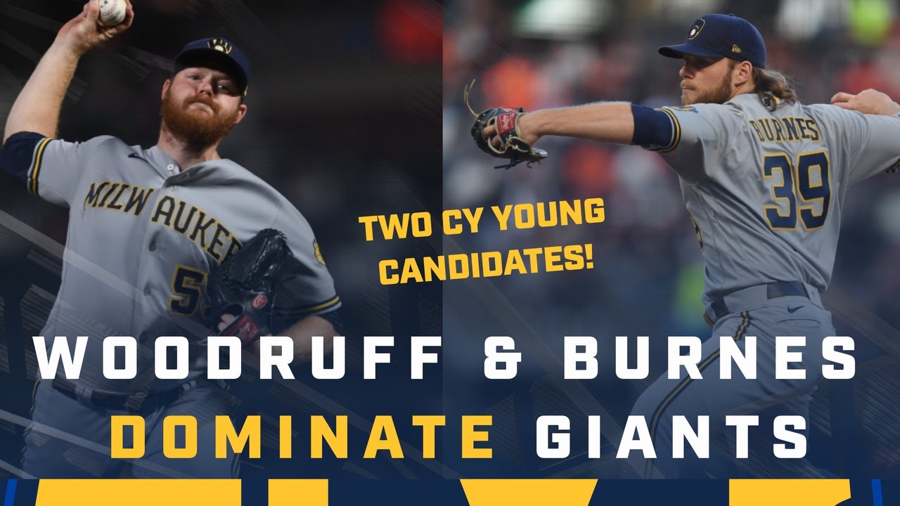 Brandon Woodruff & Corbin Burnes DOMINATE Giants! Full Highlights