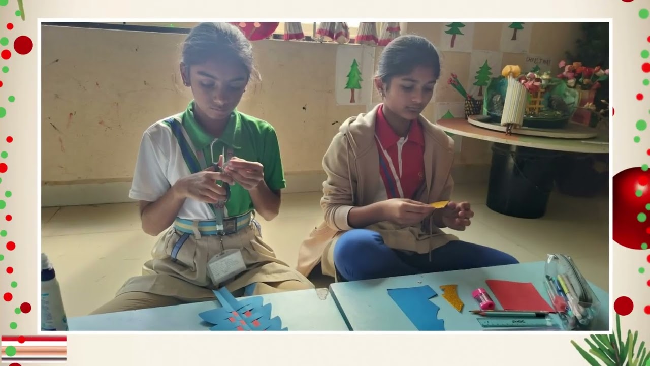 Christmas Paper Weaving and Decorating By Grade 7 Learners | AHPS, Karmingar 2025