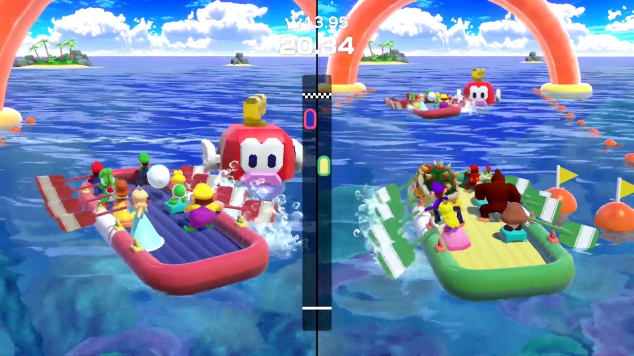 Super Mario Party - All 8-vs-8 Minigames | MarioGamers