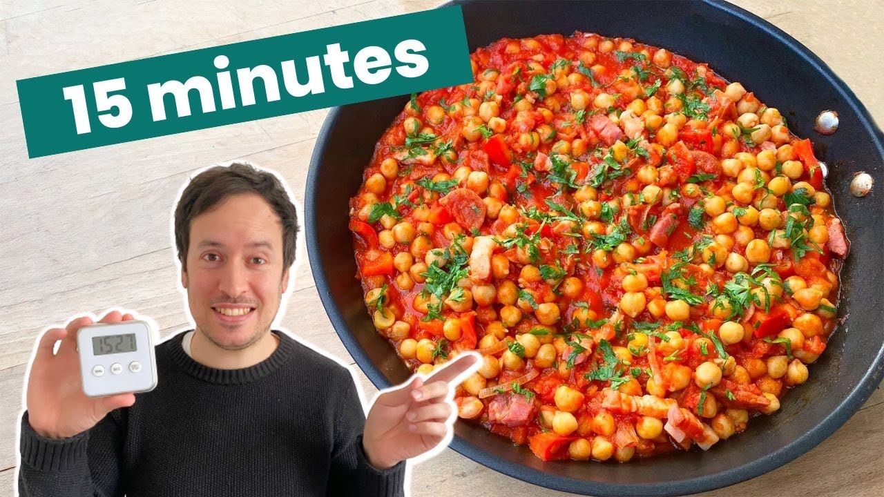 Recette en 15 minutes chrono : Pois chiche à la catalane