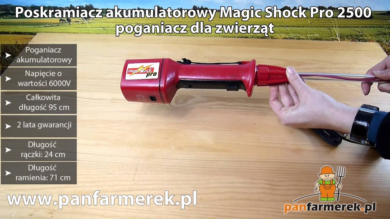 Czym poskromić bydło? Poskramiacz do bydła i trzody Magic Shock Pro 2500 od www.panfarmerek.pl