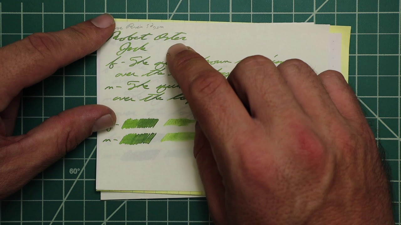 Robert Oster Jade Fountain Pen Ink #fountainpenink #fountainpens