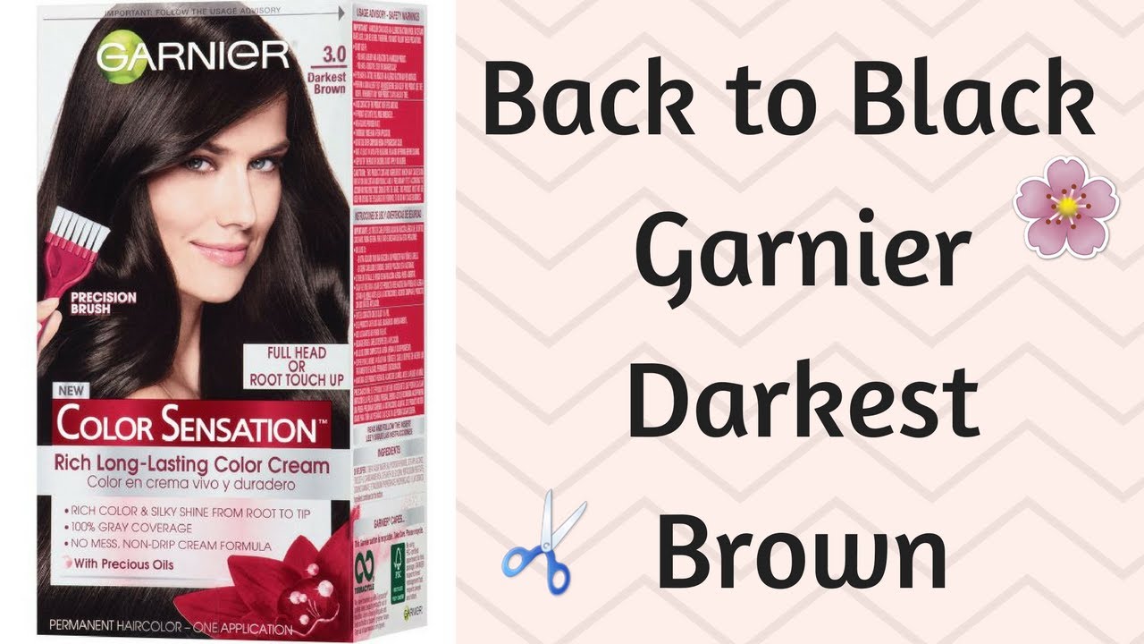 Garnier color sensation | Darkest Brown  | Hair dye