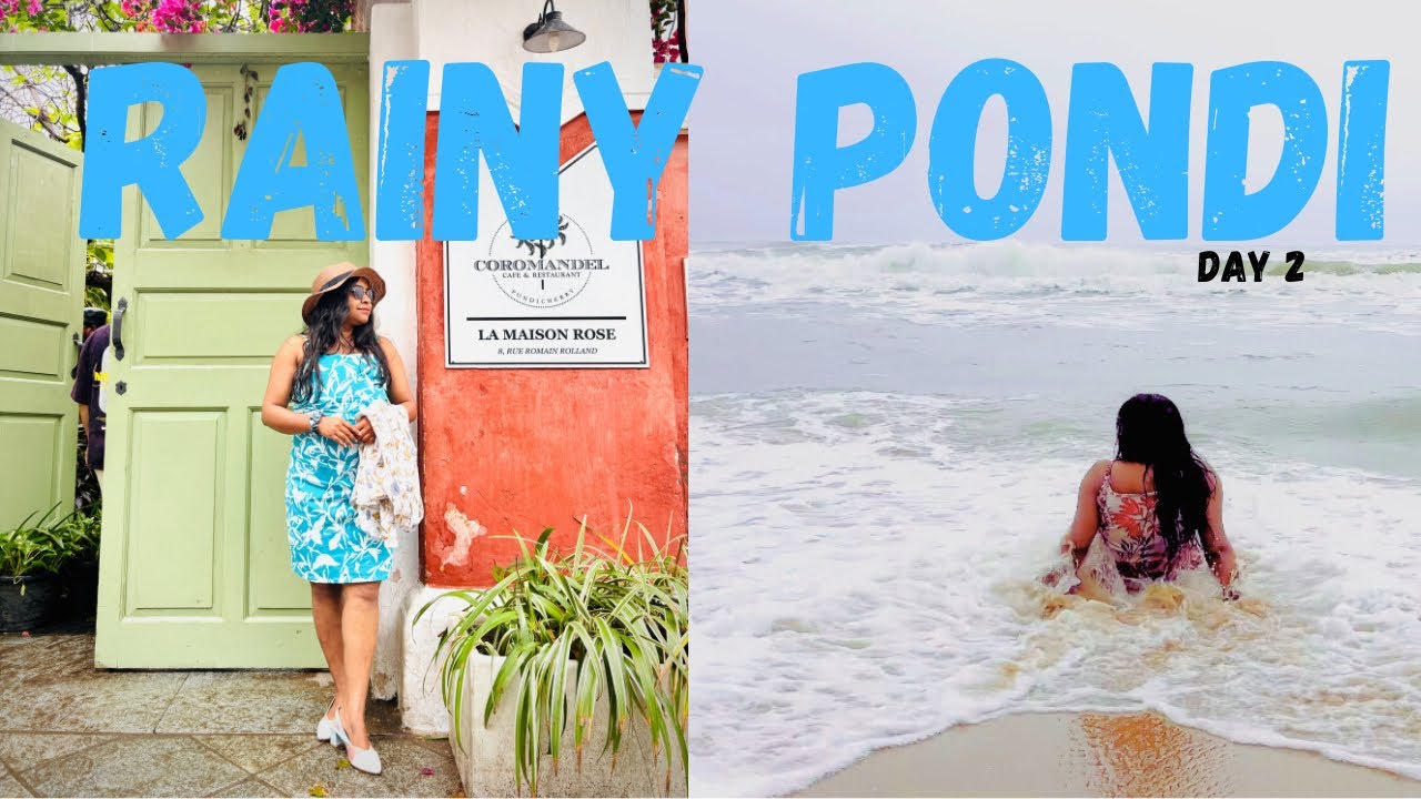 Pondicherry Vlog Day 2 | Rain, Beaches, Auroville & A Peaceful Sunrise