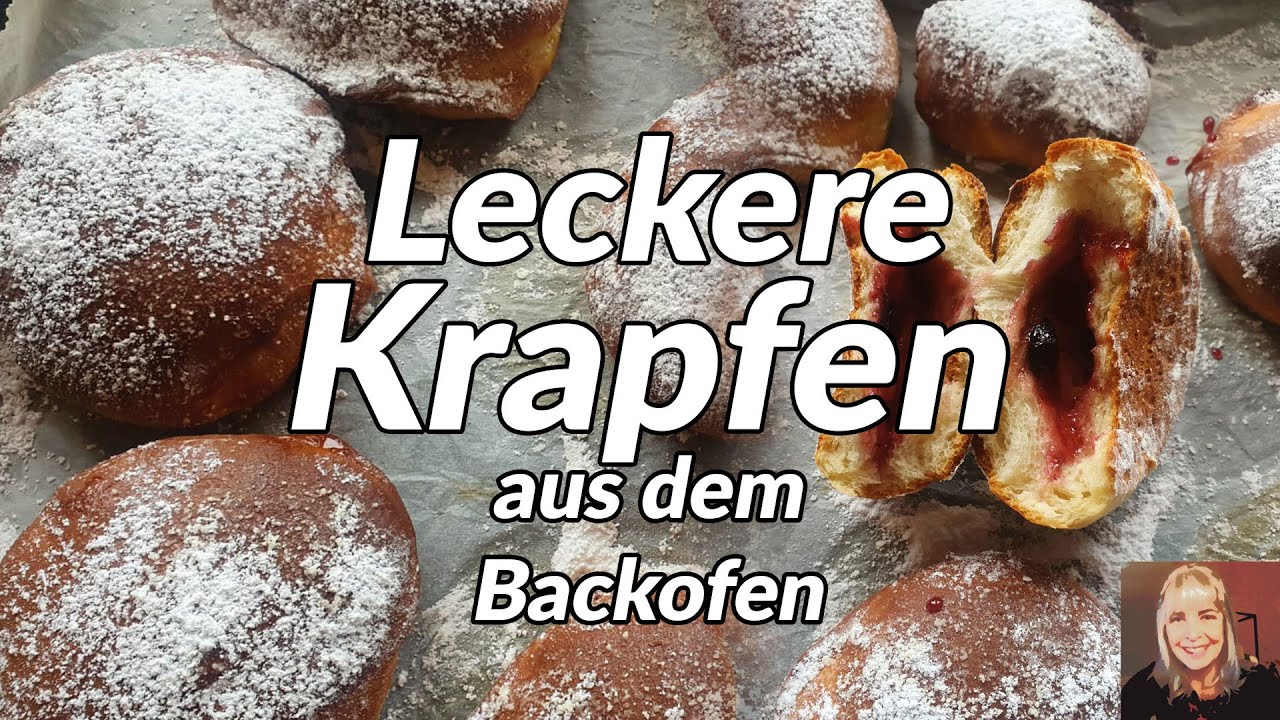 Leckere (fettarme) Krapfen aus dem Backofen - S&uuml;&szlig;e Berliner auch ohne Friteuse genie&szlig;en
