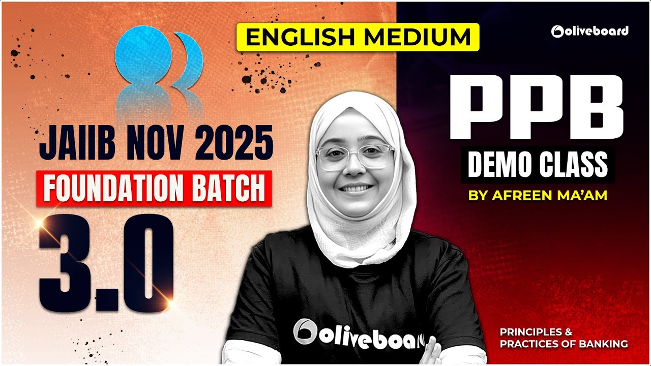 JAIIB Nov PPB 2025 | Foundation Batch 3.0 DEMO CLASS (English Medium) | By Afreen Ma'am