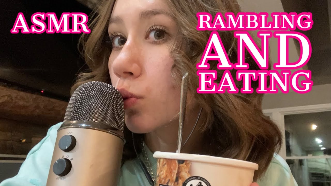 ASMR | tingly whisper ramble and eating ice cream (for sleep)