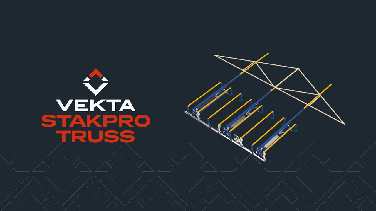 StakPro Truss and Vekta's smart truss conveying system