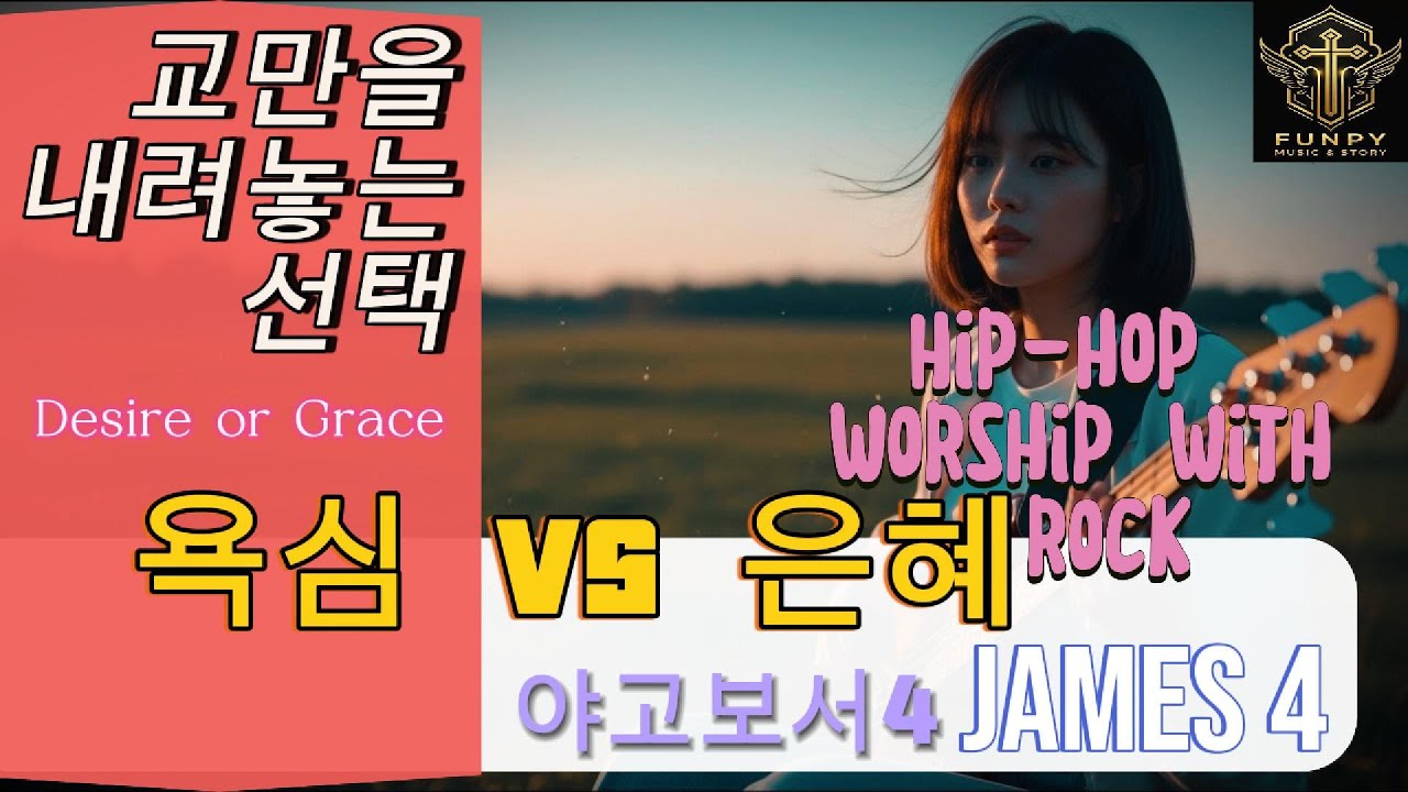 [#말씀찬양]야고보서 4장 #욕심 vs 은혜 (Desire or Grace) | 교만을 내려놓는 선택 | 힙합락 | 견단 찬양, 하나님께 복종하라, 교만에서 은혜로