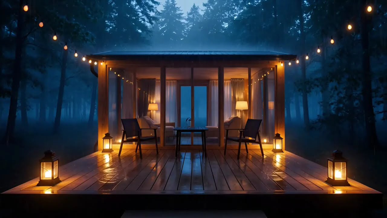 Rain Sounds For Sleeping - 99% Instantly Fall Asleep With Rain And Thunder Sound At Night, ASMR #15.