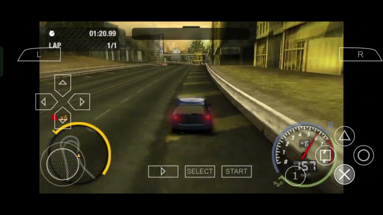 Blacklist 14 (Bonus Event 1) Time Trial - Need For Speed Most Wanted 5-1-0 PSP Gameplay 