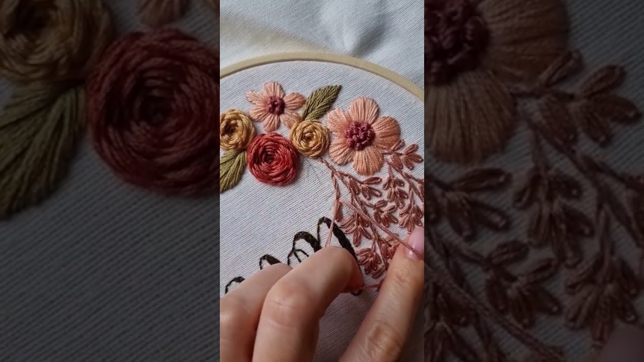 Lazy Daisy stitch tutorial