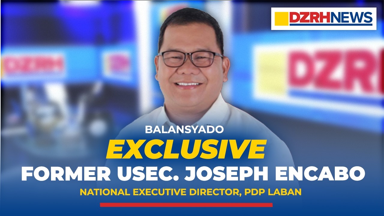 FULL EXLUSIVE INTERVIEW: Former Usec. Joseph Encabo, National Executive Director, PDP Laban