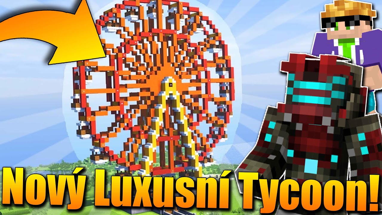 LUXUSNÍ TYCOON ZÁBAVNÍHO PARKU!🔥😱 THEME PARK TYCOON V MINECRAFTU! #1 w/MartinNemi03