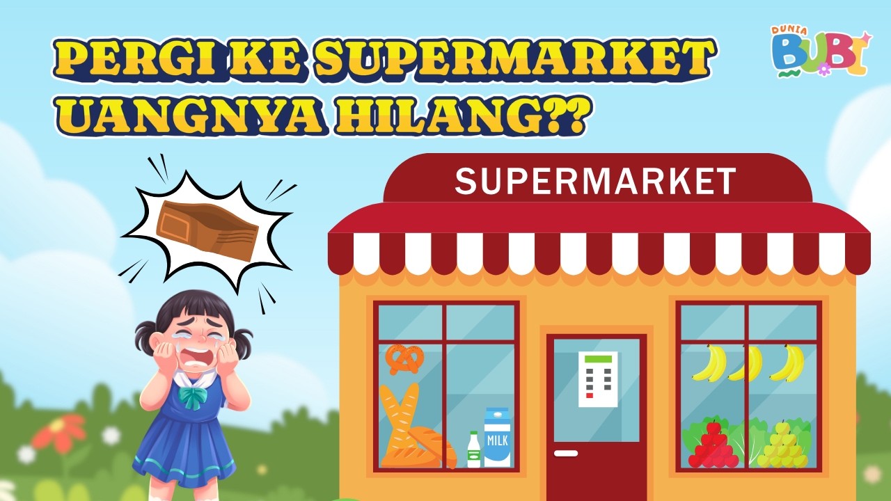BORONG JAJANAN DI SUPERMARKET UANGNYA HILANG?? | WAKTUNYA BELANJA JAJANAN VIRAL | DUNIA BUBI