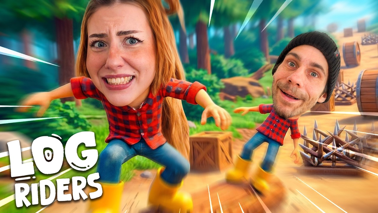 Papa und ich zerstören unsere Familie in diesem Spiel😭 (Log Riders)