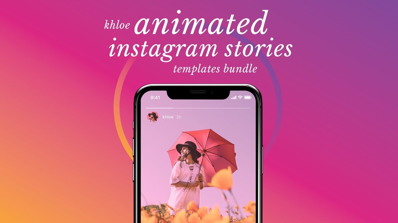 Khloe - Animated Instagram Stories Templates Bundle
