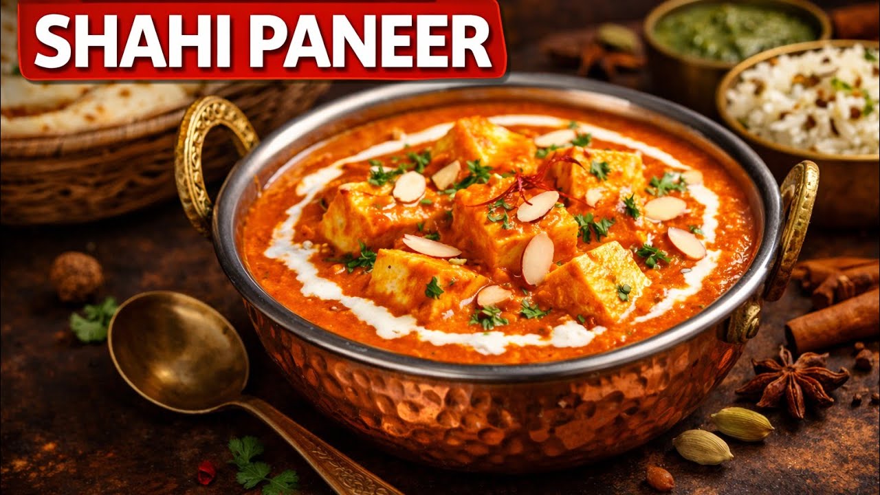 Naye tarike se Ghar ke simple masalo se banne wala Shahi paneer ki recipe  🤤🍲