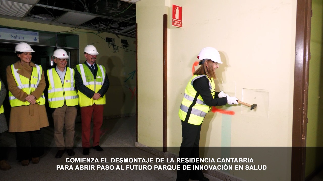 Comienza el desmontaje de la Residencia Cantabria para abrir paso al futuro Parque de Innovación en