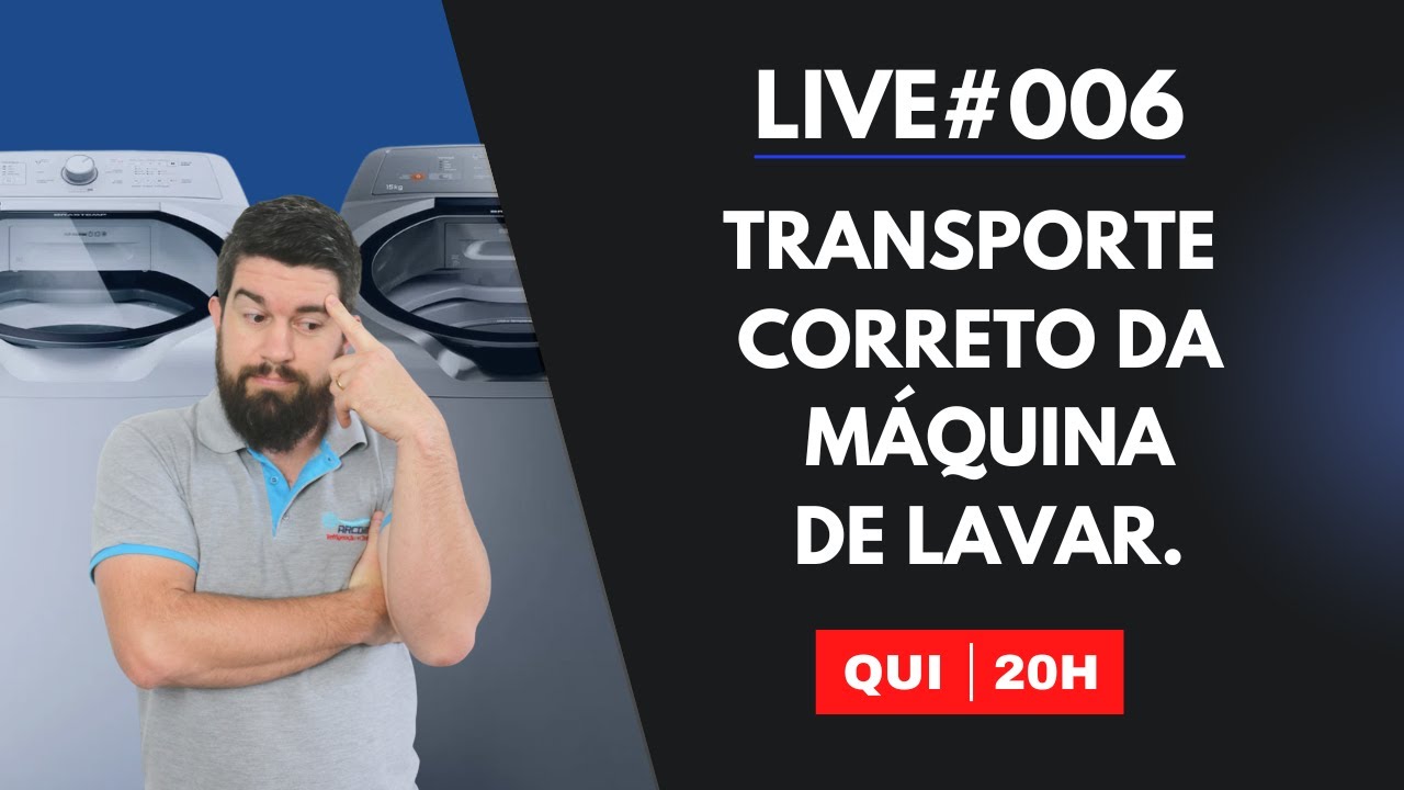 Como transportar a máquina adequadamente