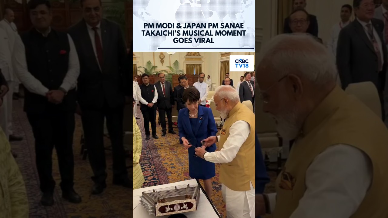 WATCH: Japan PM Sanae Takaichi Tries Indian Santoor, PM Modi Cheers Her On | N18G