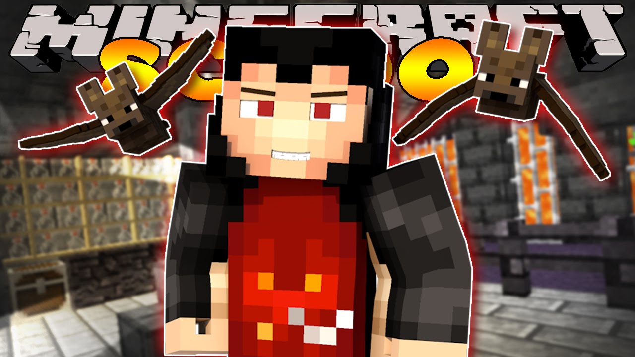 Minecraft School - VISITING HALLOWEEN TOWN - MEETING DRACULA #2