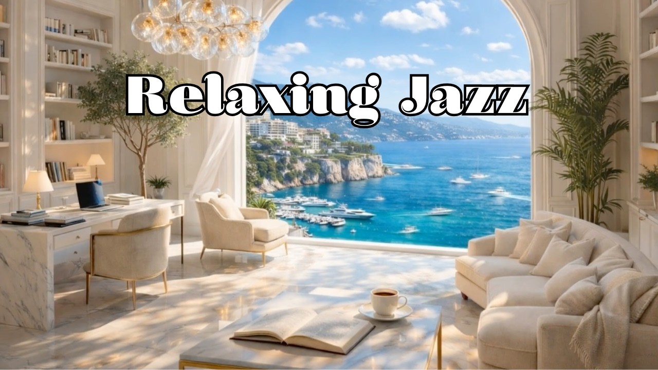 Monaco Morning Jazz ☀️ Luxury Study Ambience | 1 Hour Smooth Jazz