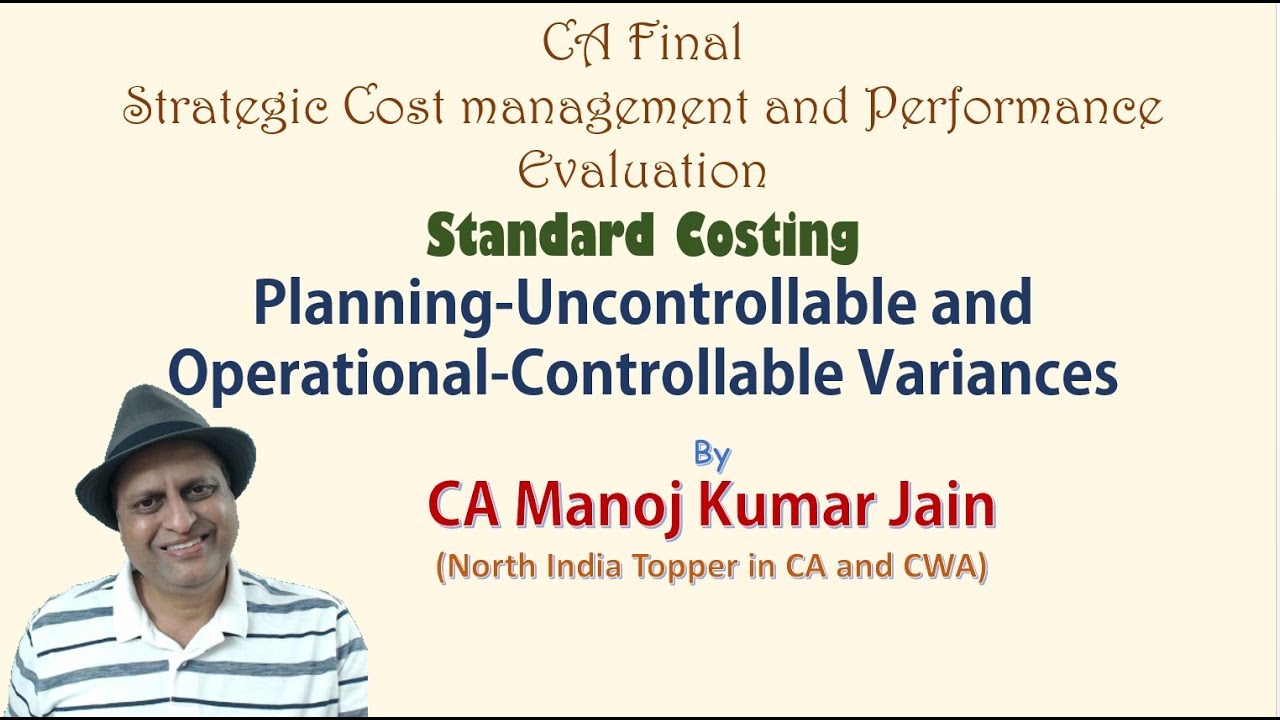 CA Final SCM pendrive classes | Standard costing for Strategic cost Management