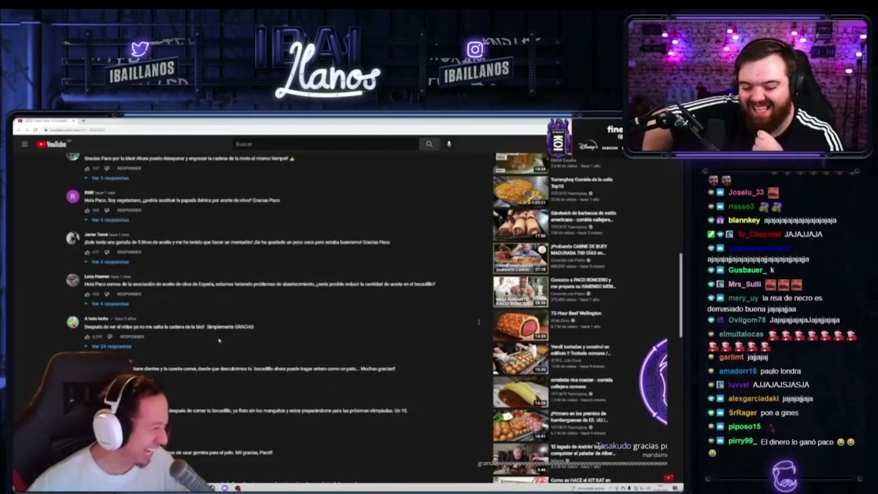 Ibai reacciona a Knekro reaccionando a Paco Roncero