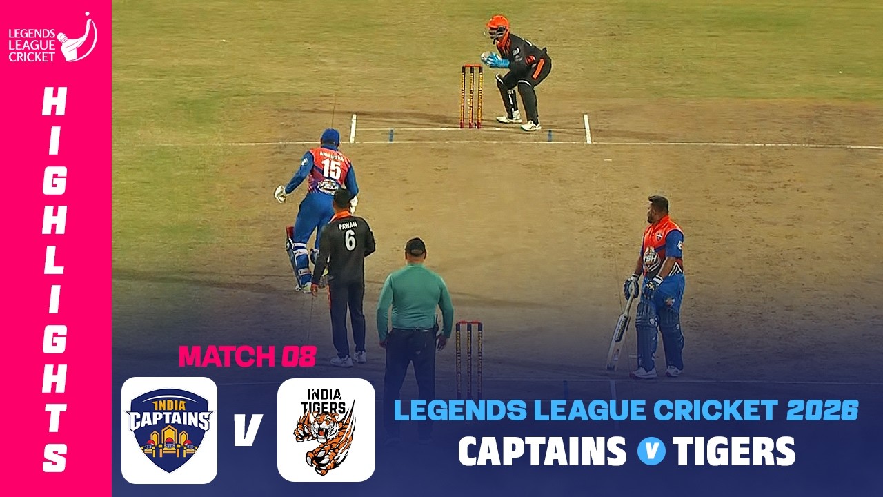 India Captains vs India Tigers | Full Highlights | Match 8 | Legends League Cricket 2026