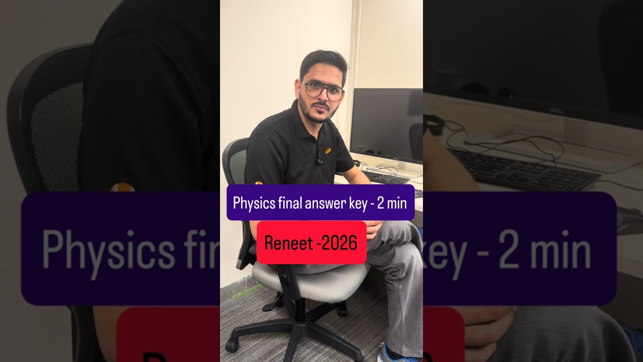 Physics Final Answer Key ReNEET 2026 #reneet2026 #reneet #ytshorts