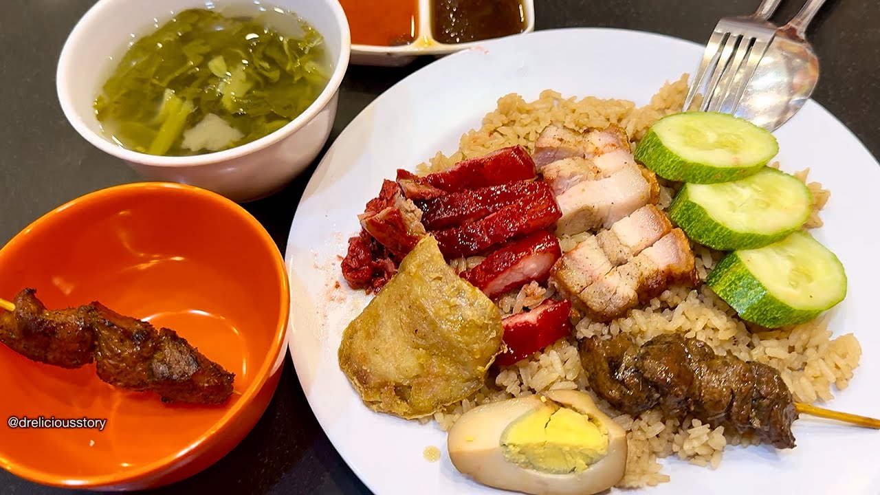 🇮🇩 Nasi campur Afuk Chindo Pork Broken Rice Review @ Muara Karang Pluit North Jakarta Indonesia