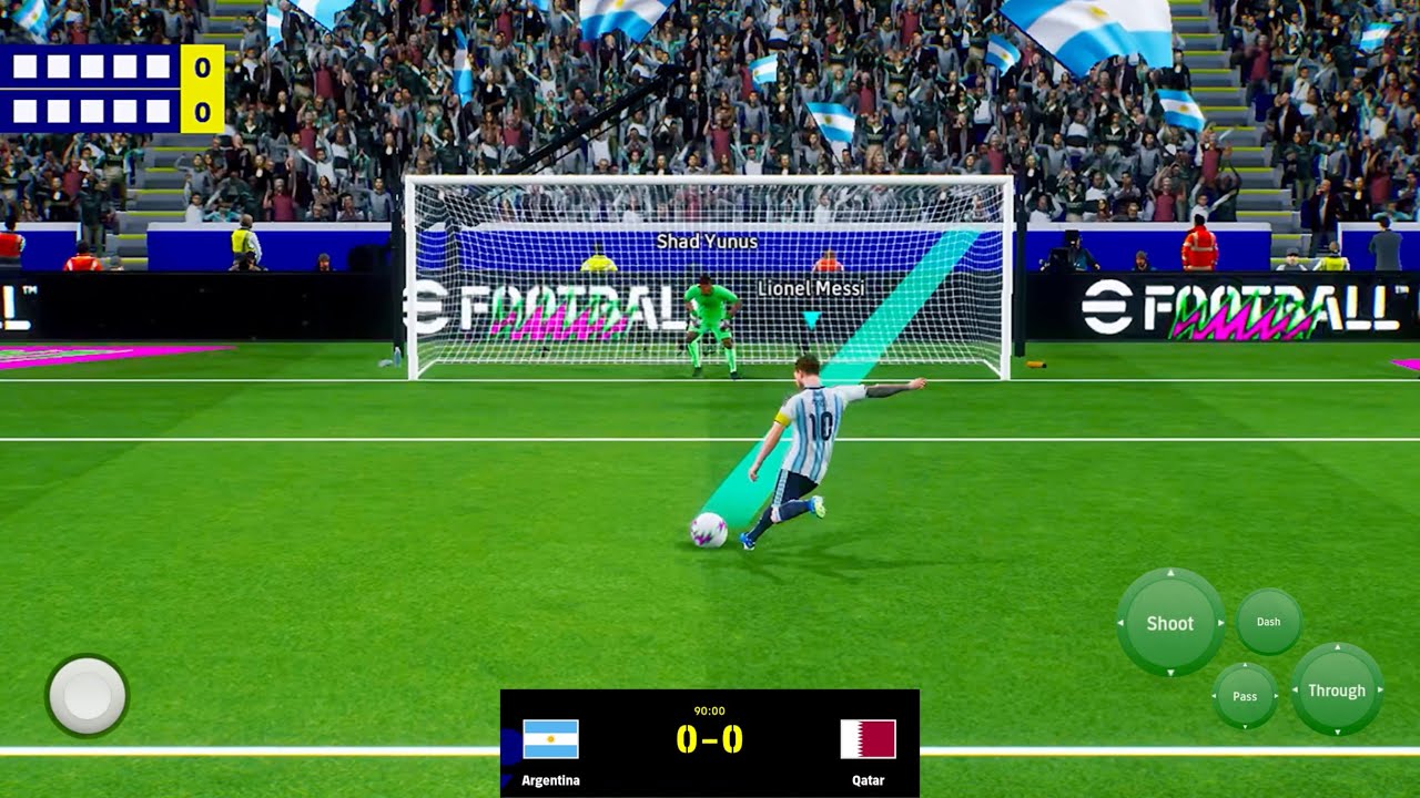 eFootball Penalty Shootout #27 Argentina Vs Qatar 