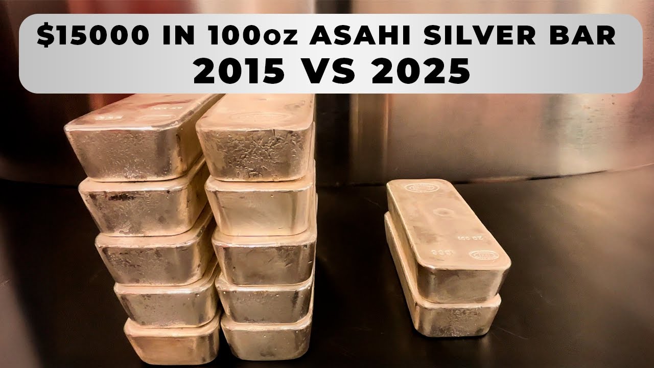 The Power of Silver: $15,000 in 100 oz Asahi Silver Bars 2015 vs. 2025